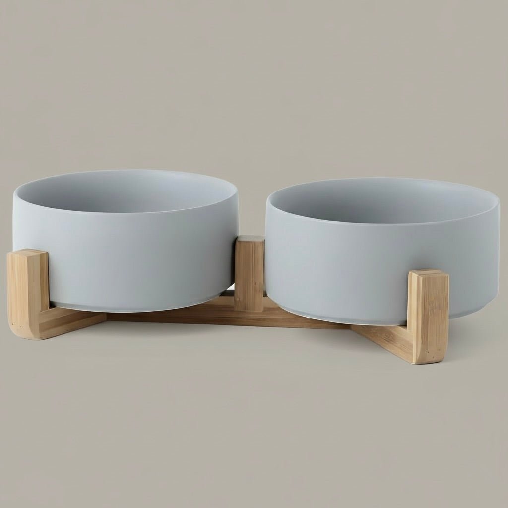 Doppelnapf für Katzen – elegant & praktisch - Tierstil