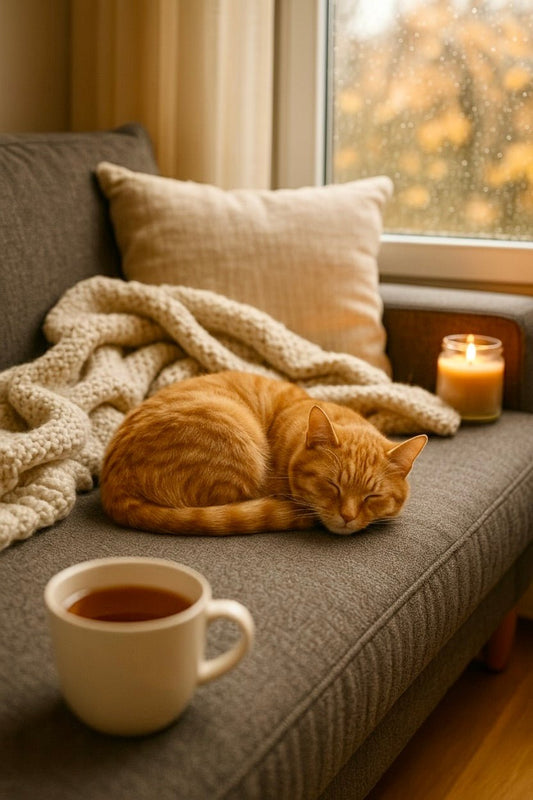 🍂Zuhause im Herbst: Kuschelzeit mit Katze - Tierstil