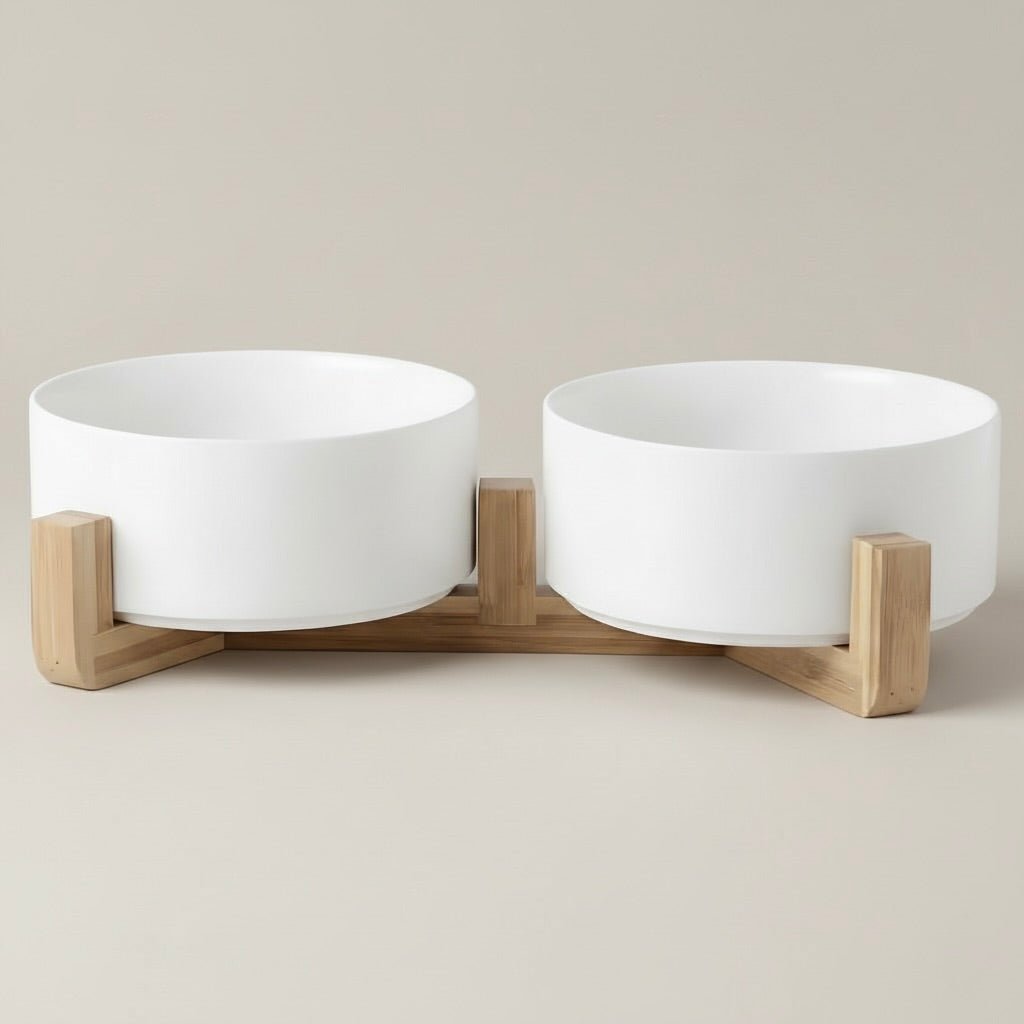 Doppelnapf für Hunde – elegant & praktisch - Tierstil