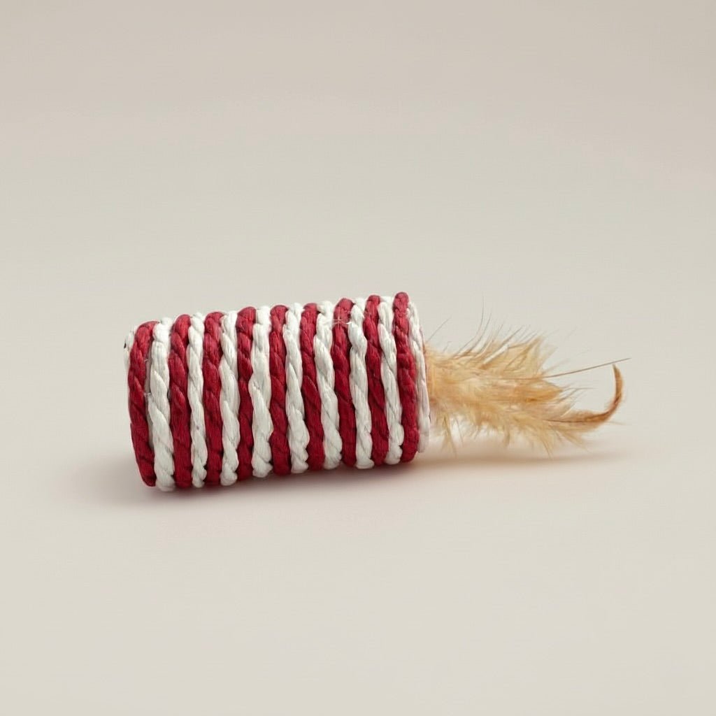 Katzen - Spielzeugset – mit Federn & Sisal - Tierstil