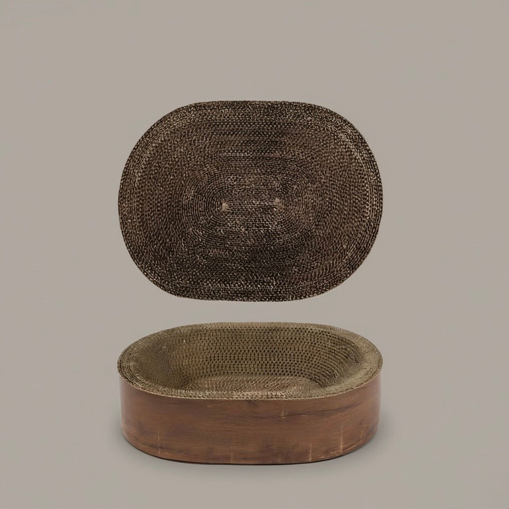 Kratzbrett in edler Holzoptik - Tierstil